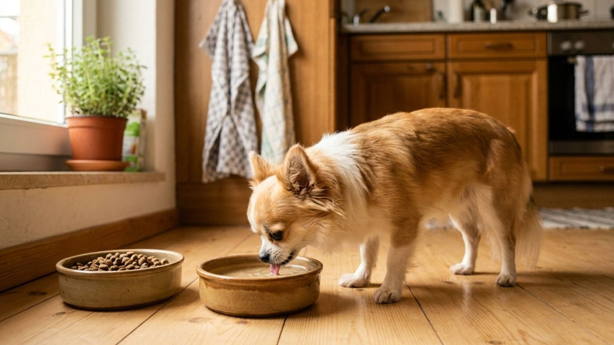Flohsamenschalen für Hunde: warum Wasser dazugehört
